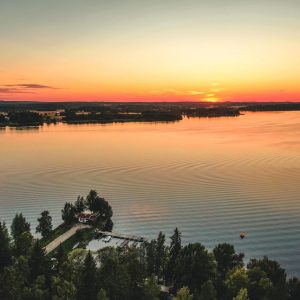 Saunatilat Aulanko Hämeenlinna Katajistonranta auringonlasku